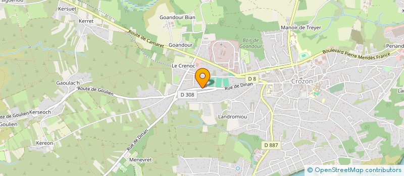 localisation de l'entreprise MONSIEUR NICOLAS MAES  CROZON