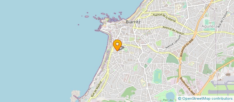 localisation de l'entreprise MONSIEUR NICOLAS MAGRIN à BIARRITZ