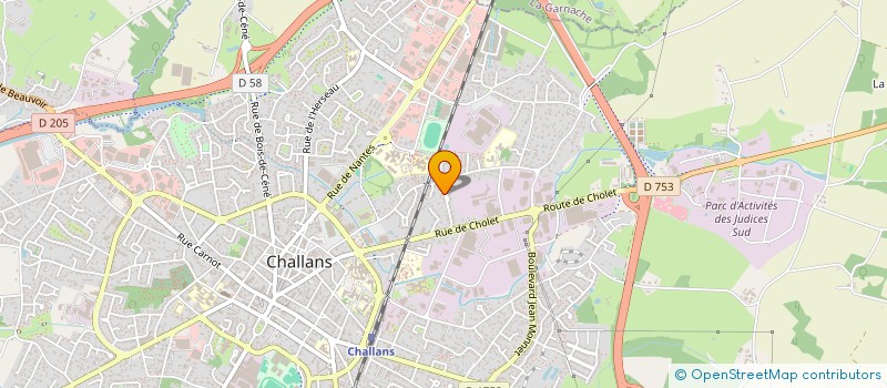 localisation de l'entreprise MONSIEUR NICOLAS MAINJOLLE à CHALLANS