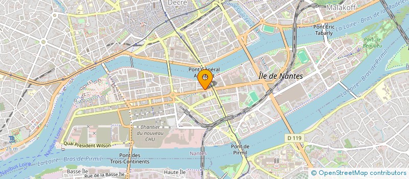 localisation de l'entreprise MONSIEUR NICOLAS MALABOEUF  NANTES