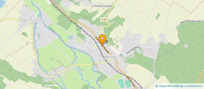 localisation de l'entreprise MONSIEUR NICOLAS MALGORN  MENILLES