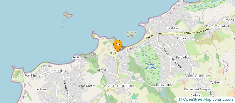 localisation de l'entreprise MONSIEUR NICOLAS MALLET  TREVOU-TREGUIGNEC