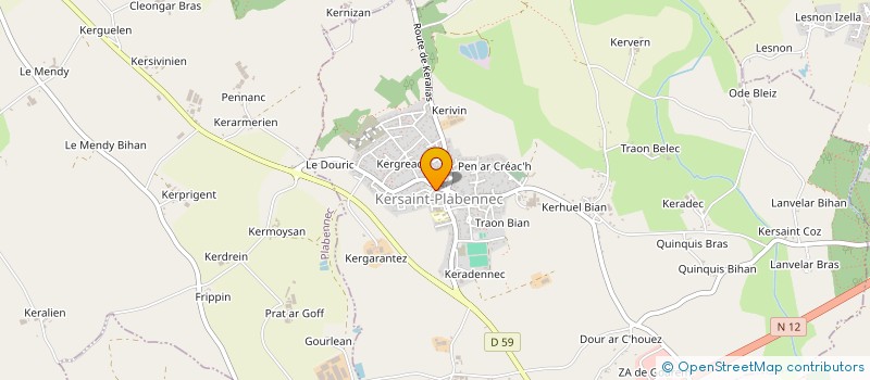 localisation de l'entreprise MONSIEUR NICOLAS MALVILLE à KERSAINT-PLABENNEC