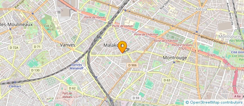 localisation de l'entreprise MONSIEUR NICOLAS MAMET à MALAKOFF