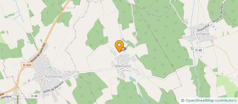 localisation de l'entreprise MONSIEUR NICOLAS MANGEL  MEMENIL