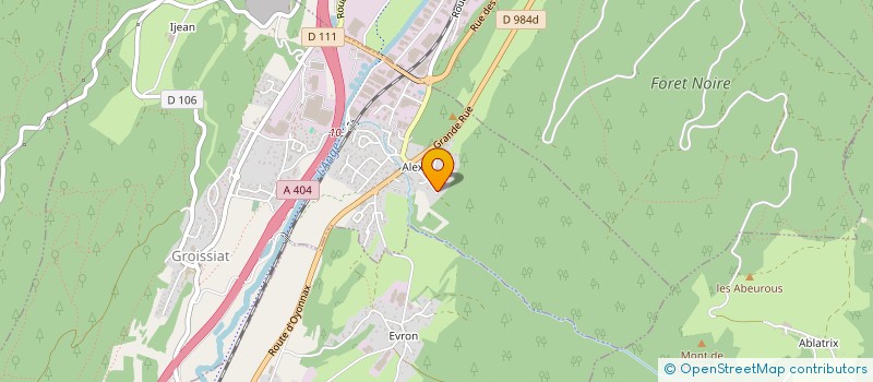 localisation de l'entreprise MONSIEUR NICOLAS MANGIER à GROISSIAT