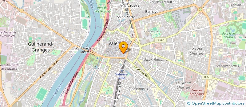 localisation de l'entreprise MONSIEUR NICOLAS MANZANERA à VALENCE