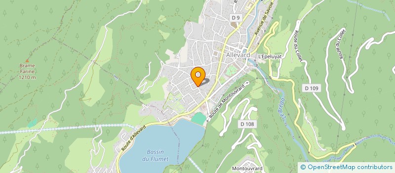 localisation de l'entreprise MONSIEUR NICOLAS MANZONI  ALLEVARD