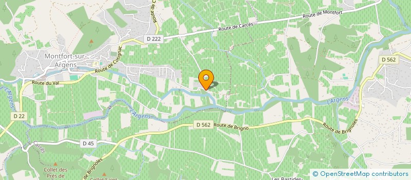 localisation de l'entreprise MONSIEUR NICOLAS MARANGONI  MONTFORT-SUR-ARGENS