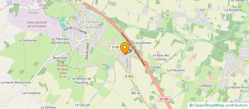 localisation de l'entreprise MONSIEUR NICOLAS MARCHESSEAU  LE TEMPLE-DE-BRETAGNE