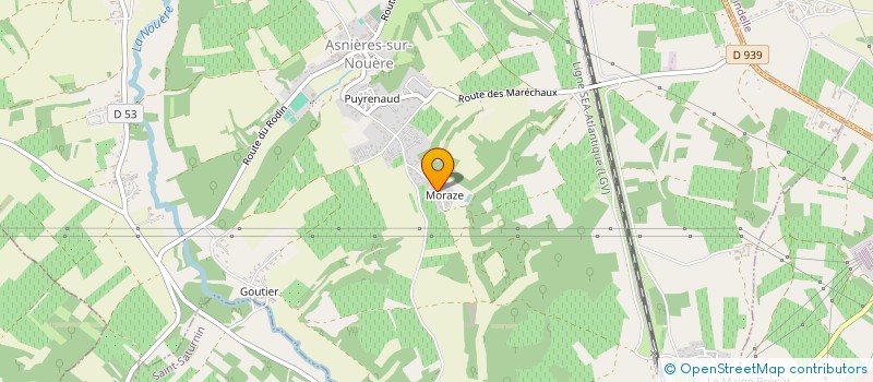 localisation de l'entreprise MONSIEUR NICOLAS MARCHESSEAU  ASNIERES-SUR-NOUERE