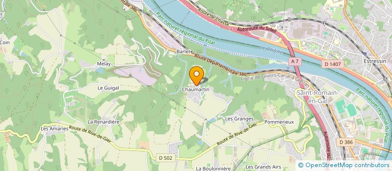 localisation de l'entreprise MONSIEUR NICOLAS MARGUIN  SAINT-ROMAIN-EN-GAL