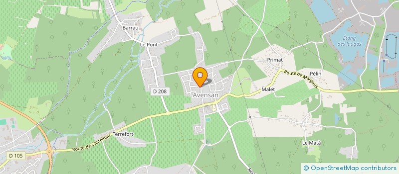 localisation de l'entreprise MONSIEUR NICOLAS MARIAGE  AVENSAN