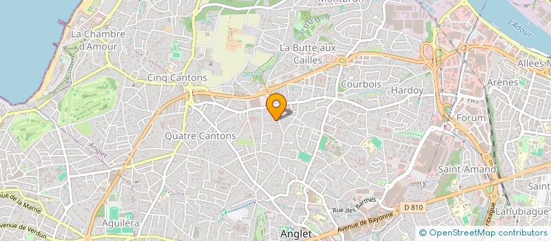 localisation de l'entreprise MONSIEUR NICOLAS MARIAGE  ANGLET