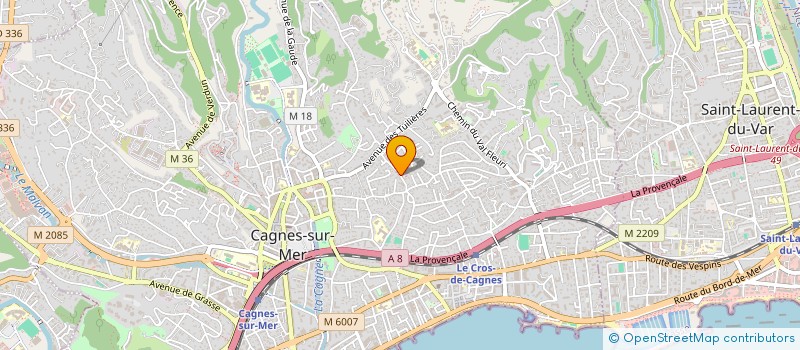 localisation de l'entreprise MONSIEUR NICOLAS MARIANT à CAGNES SUR MER