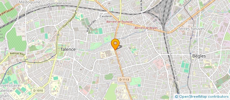 localisation de l'entreprise MONSIEUR NICOLAS MARIE-MAGDELAINE  TALENCE