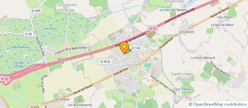 localisation de l'entreprise MONSIEUR NICOLAS MARIET  DOZULE