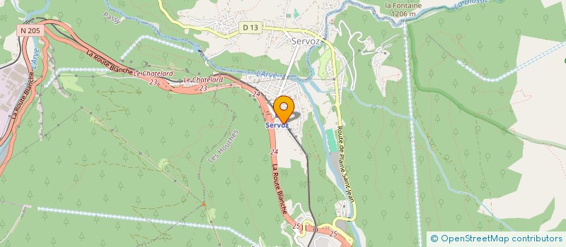 localisation de l'entreprise MONSIEUR NICOLAS MARIN-CUDRAZ  LES HOUCHES