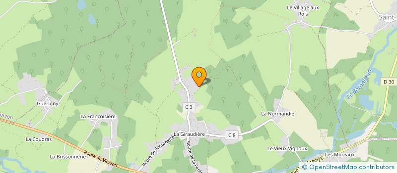 localisation de l'entreprise MONSIEUR NICOLAS MARINIER  VIGNOUX-SUR-BARANGEON