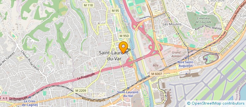 localisation de l'entreprise MONSIEUR NICOLAS MARINO  SAINT-LAURENT-DU-VAR