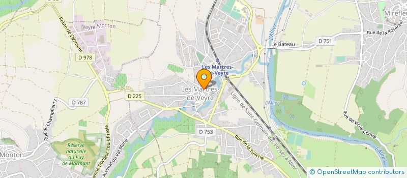 localisation de l'entreprise MONSIEUR NICOLAS MARLIERE à LES MARTRES-DE-VEYRE