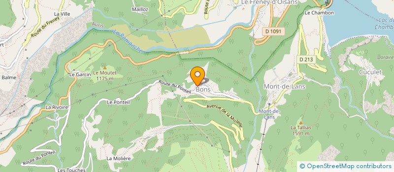 localisation de l'entreprise MONSIEUR NICOLAS MARRONCLES  LES DEUX ALPES