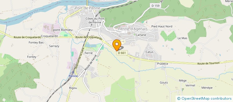 localisation de l'entreprise MONSIEUR NICOLAS MARSAULT  PENNE-D'AGENAIS