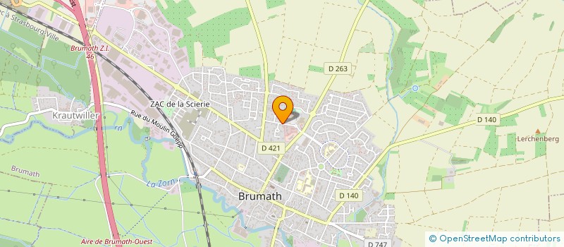 localisation de l'entreprise MONSIEUR NICOLAS MARTELLI  BRUMATH