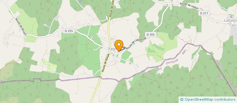 localisation de l'entreprise MONSIEUR NICOLAS MARTIN  VAGNAS