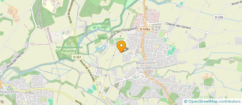 localisation de l'entreprise MONSIEUR NICOLAS MARTIN  BEAUMONT-LES-VALENCE