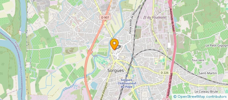 localisation de l'entreprise MONSIEUR NICOLAS MARTIN  SORGUES