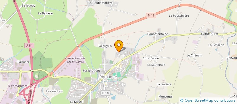localisation de l'entreprise MONSIEUR NICOLAS MARTIN à LE CHATELLIER