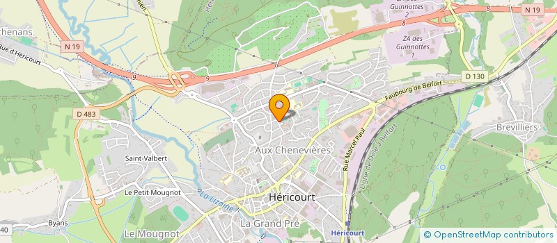 localisation de l'entreprise MONSIEUR NICOLAS MARTIN à HERICOURT