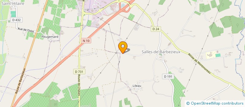 localisation de l'entreprise MONSIEUR NICOLAS MARTINAUD à SALLES-DE-BARBEZIEUX