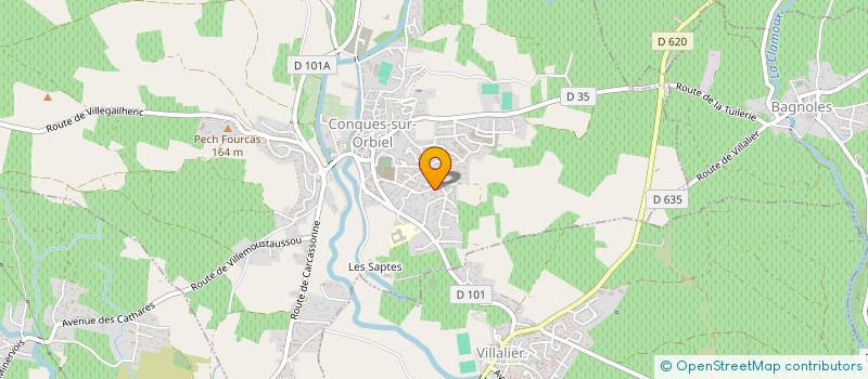 localisation de l'entreprise MONSIEUR NICOLAS MARTINEZ  CONQUES-SUR-ORBIEL