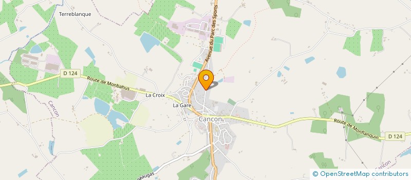 localisation de l'entreprise MONSIEUR NICOLAS MARTY  CANCON