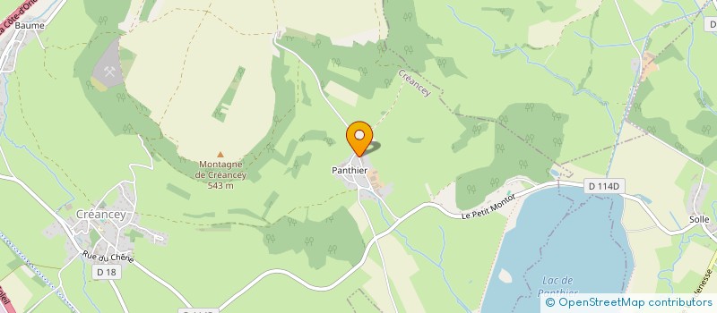 localisation de l'entreprise MONSIEUR NICOLAS MARY  CREANCEY