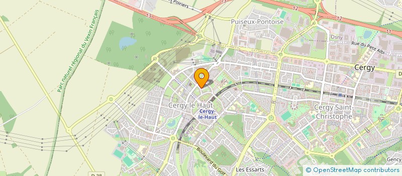 localisation de l'entreprise MONSIEUR NICOLAS MASHAVU  CERGY