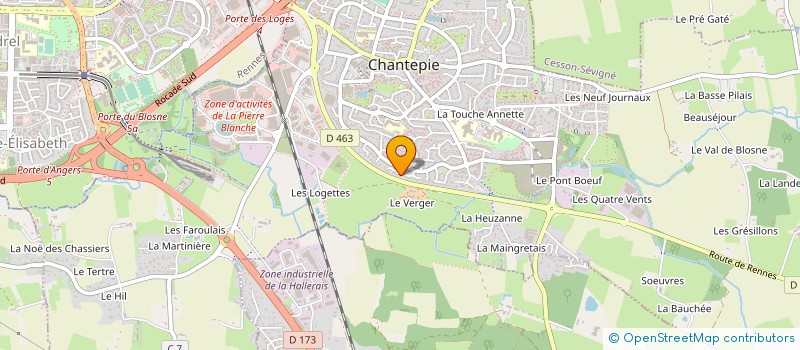 localisation de l'entreprise MONSIEUR NICOLAS MASSON  CHANTEPIE