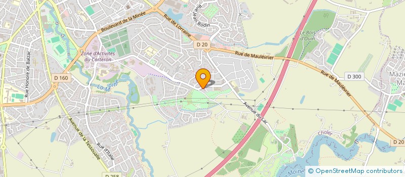 localisation de l'entreprise MONSIEUR NICOLAS MASSON  CHOLET