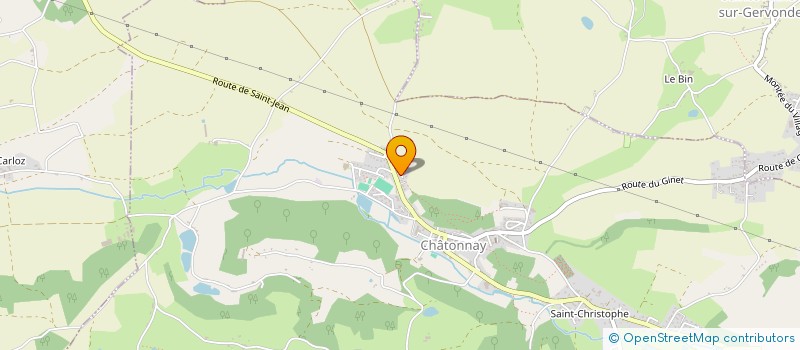 localisation de l'entreprise MONSIEUR NICOLAS MASSY  CHATONNAY
