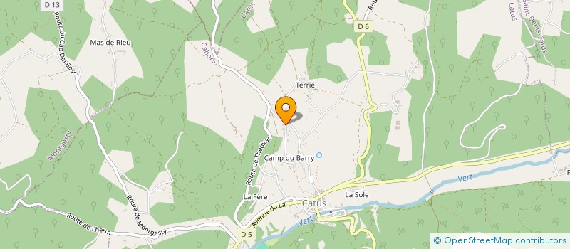 localisation de l'entreprise MONSIEUR NICOLAS MATERRE  CATUS