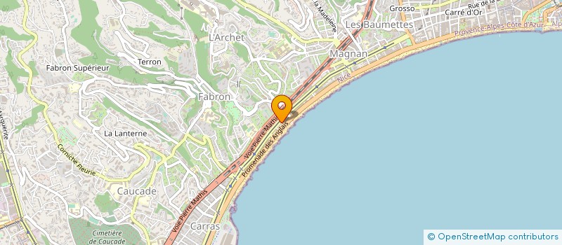 localisation de l'entreprise MONSIEUR NICOLAS MATHIEU à NICE
