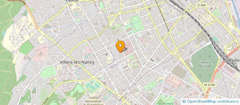 localisation de l'entreprise MONSIEUR NICOLAS MATHIEU  NANCY