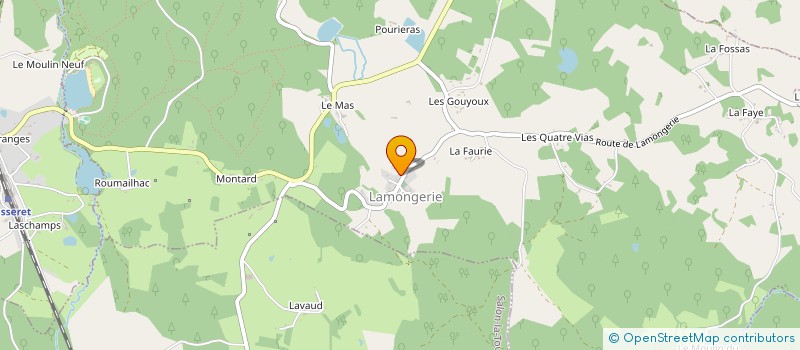 localisation de l'entreprise MONSIEUR NICOLAS MATHIEU à LAMONGERIE