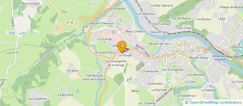 localisation de l'entreprise MONSIEUR NICOLAS MATHOUT à AIXE-SUR-VIENNE