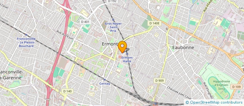 localisation de l'entreprise MONSIEUR NICOLAS MAUGENDRE  ERMONT