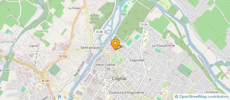 localisation de l'entreprise MONSIEUR NICOLAS MAUMONT à COGNAC