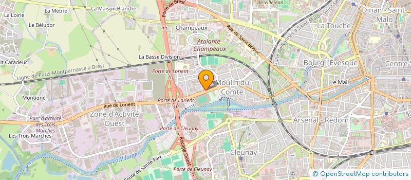 localisation de l'entreprise MONSIEUR NICOLAS MAUREL  RENNES