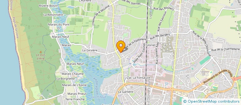 localisation de l'entreprise MONSIEUR NICOLAS MAURUS à LES SABLES D'OLONNE